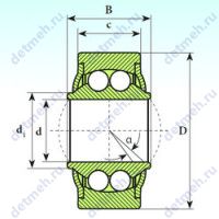 Чертеж подшипника GE 22 BBH