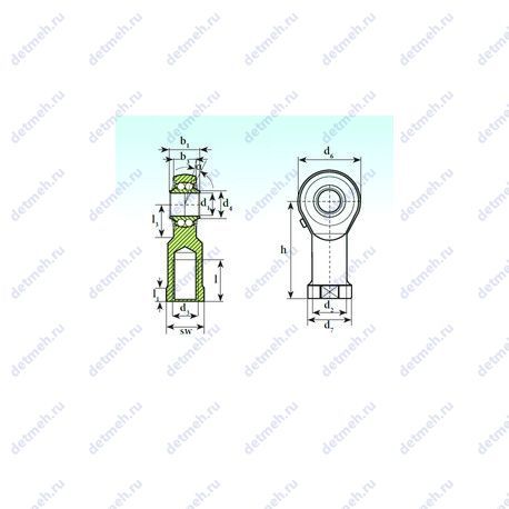 Подшипник TSF 50 BB чертеж