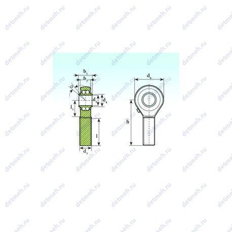 Подшипник TSM 40 BB чертеж