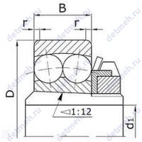 Чертеж подшипника 11512