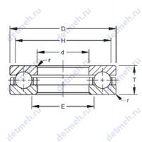 Чертеж подшипника 105TVB471
