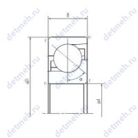 Чертеж подшипника 120TAF03