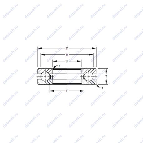 Подшипник 150TVB610 чертеж