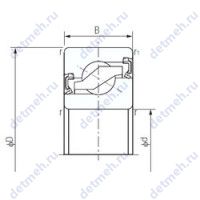 Чертеж подшипника 17TAB04-2LR