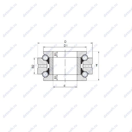 Подшипник 234718 чертеж
