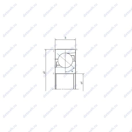 Подшипник 30TAF07 чертеж