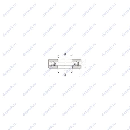 Подшипник 30TAG002 чертеж