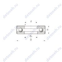 Чертеж подшипника 35TAG005-G5