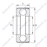 Чертеж подшипника B10