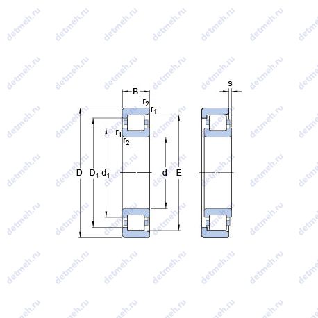 Подшипник BC1B 322770 A/HB1 чертеж