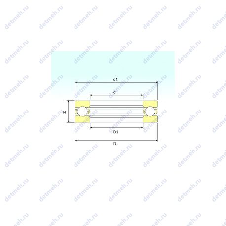 Подшипник BD1B 351883 чертеж