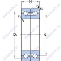 Чертеж подшипника BTM 110 BTN9/P4CDB