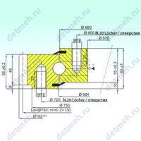 Чертеж подшипника EB1.20.0662.200-1STTN