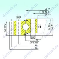 Чертеж подшипника EB1.50.2130.400-1SPPN