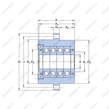 Подшипник FBSA 210/QFC чертеж