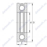 Чертеж подшипника FTO11