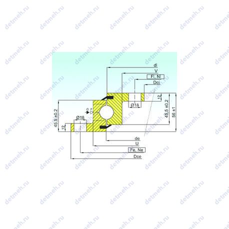 Подшипник NBL.20.0544.201-2PPN чертеж