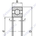 Чертеж подшипника 7218 К