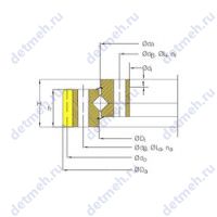 Чертеж подшипника RA 12 0235 N