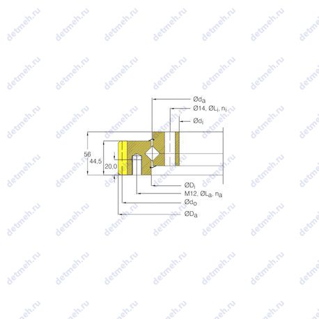 Подшипник RSA 14 0544 N чертеж