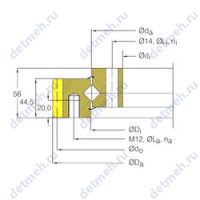 Чертеж подшипника RSA 14 0644 N