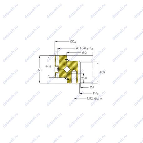 Подшипник RSI 14 0414 N чертеж