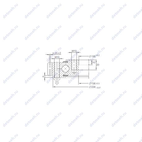 Подшипник VA 14 0188 V чертеж