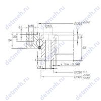 Чертеж подшипника VI 14 0326 V