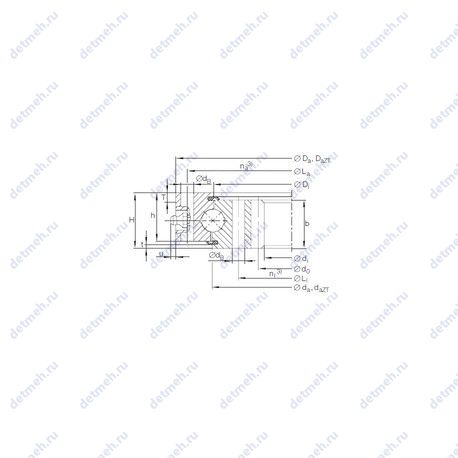 Подшипник VI 16 0288 N чертеж