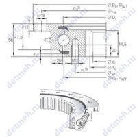 Чертеж подшипника VLI 20 0944 N