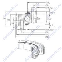 Чертеж подшипника VSA 20 0544 N