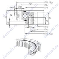 Чертеж подшипника VSI 25 0855 N