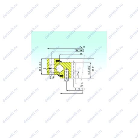 Подшипник ZB1.20.0314.200-1SPTN чертеж