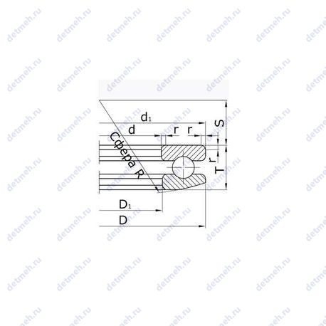 Подшипник 28416 чертеж