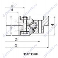 Чертеж подшипника 3587/1390K
