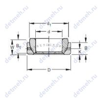 Чертеж подшипника 13SBT22