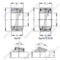 Чертеж подшипника 14FS26