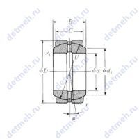 Чертеж подшипника 20FSF35