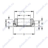 Чертеж подшипника 25SBT40