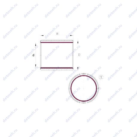 Подшипник EGB10060-E40 чертеж