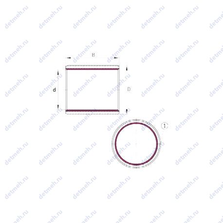 Подшипник EGB10560-E40 чертеж