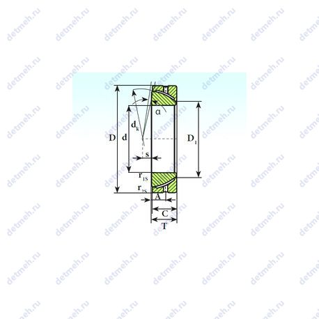 Подшипник GAC 240 S чертеж