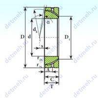 Чертеж подшипника GAC65S
