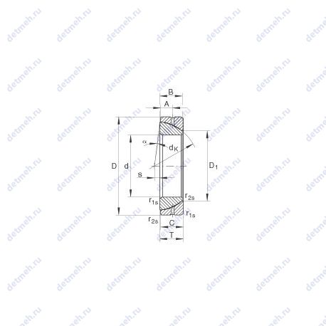 Подшипник GE150SX чертеж