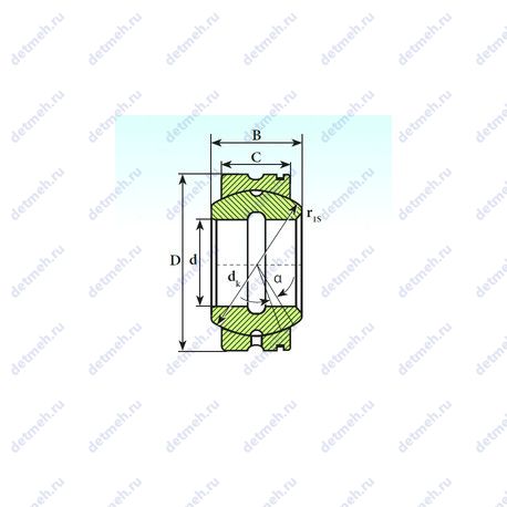 Подшипник GE20XS/K чертеж