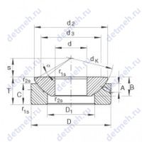 Чертеж подшипника GE 50 AX