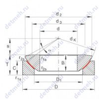 Чертеж подшипника GE60AW