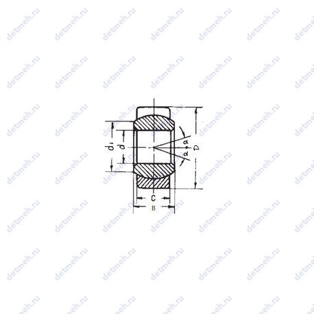 Подшипник GE 6 E чертеж