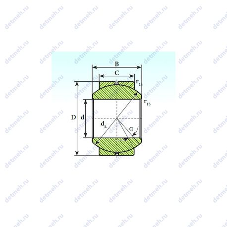 Подшипник GE 6 SB чертеж