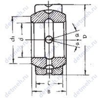 Чертеж подшипника GEZ34ES